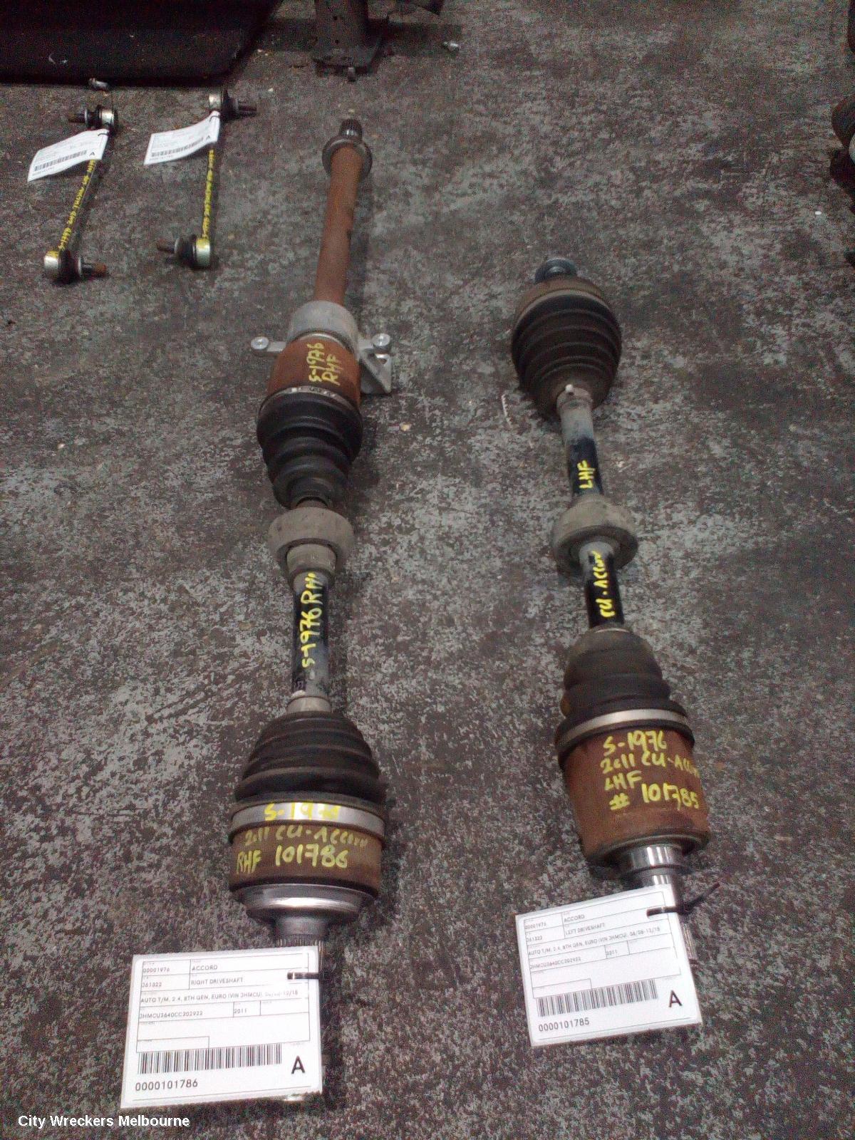 HONDA ACCORD 2011 Left Driveshaft