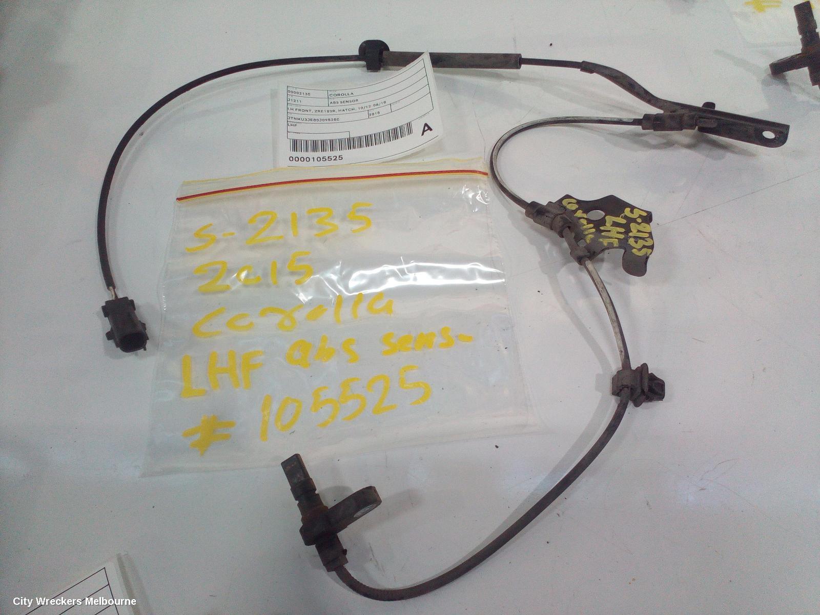 TOYOTA COROLLA 2015 Abs Sensor
