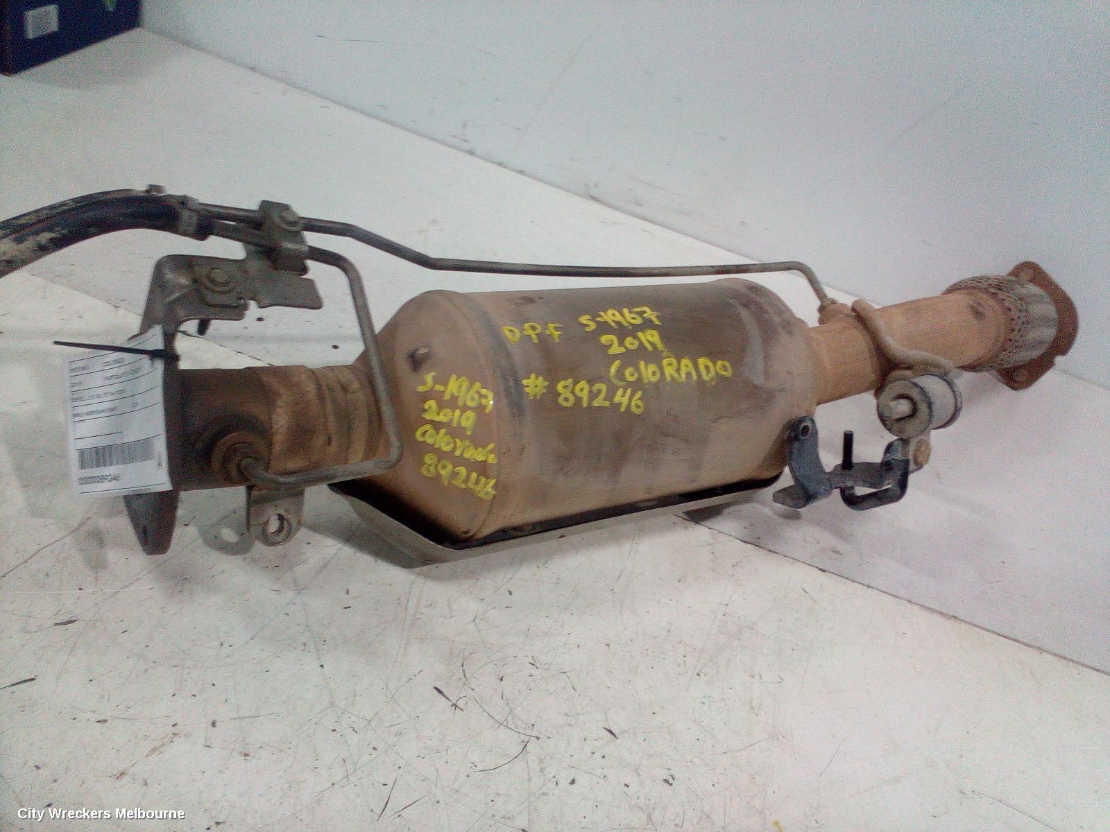 HOLDEN COLORADO 2019 Particulate Filter/Dpf