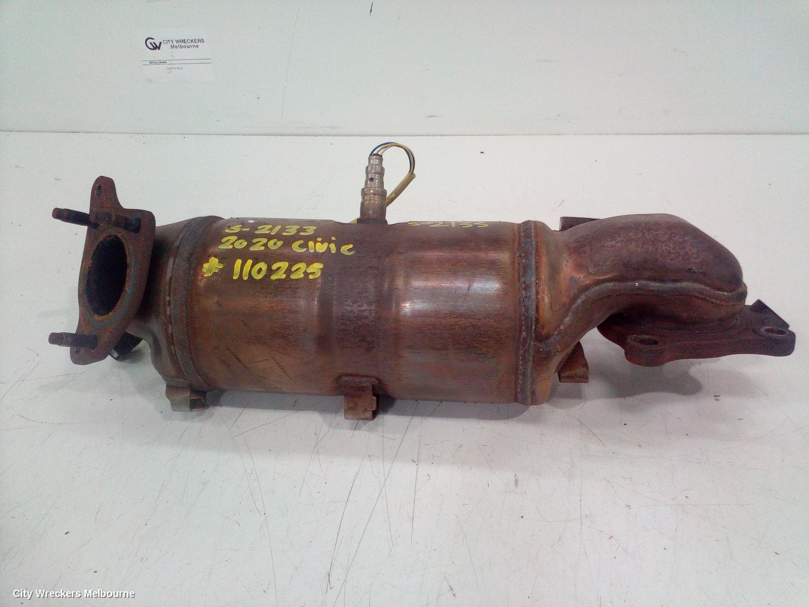 HONDA CIVIC 2020 Catalytic Converter