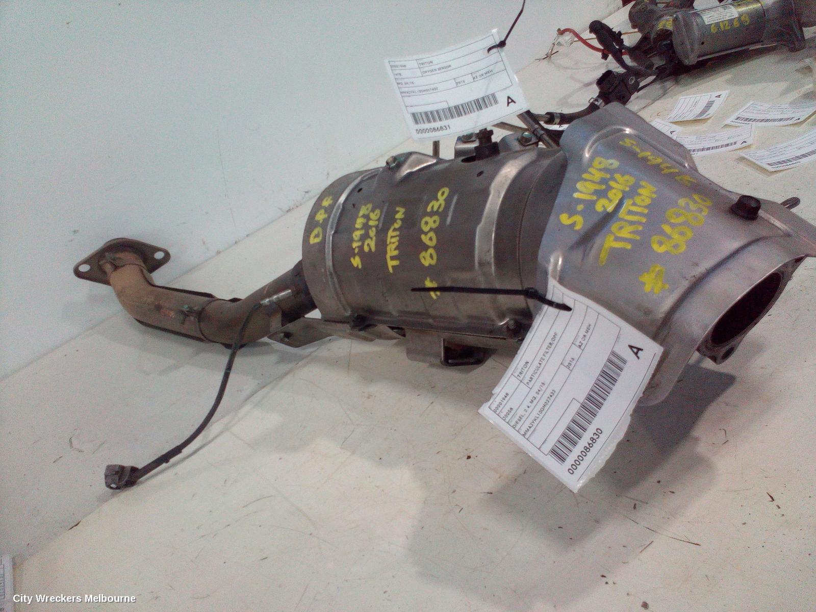 MITSUBISHI TRITON 2016 Particulate Filter/Dpf