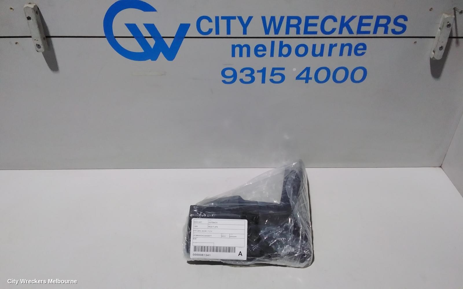 SUBARU OUTBACK 2012 Mud Flaps