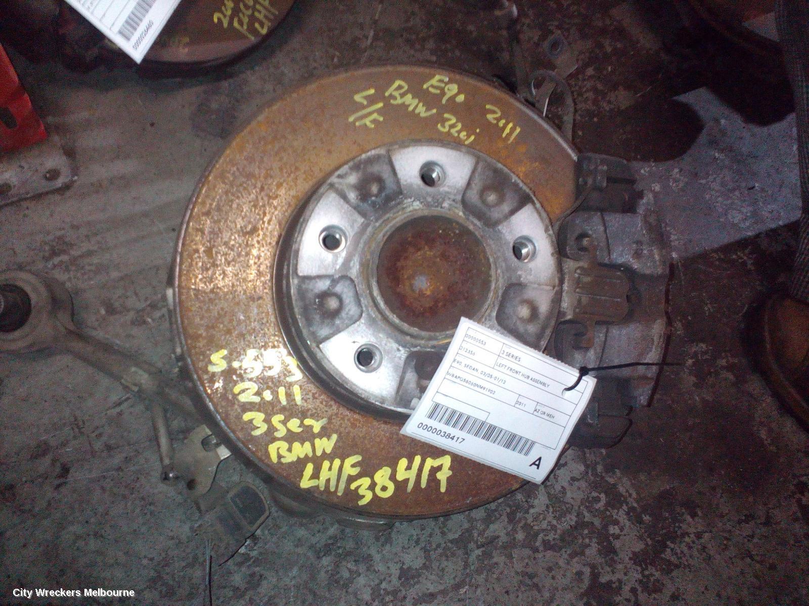 BMW 3 SERIES 2011 Left Front Hub Assembly