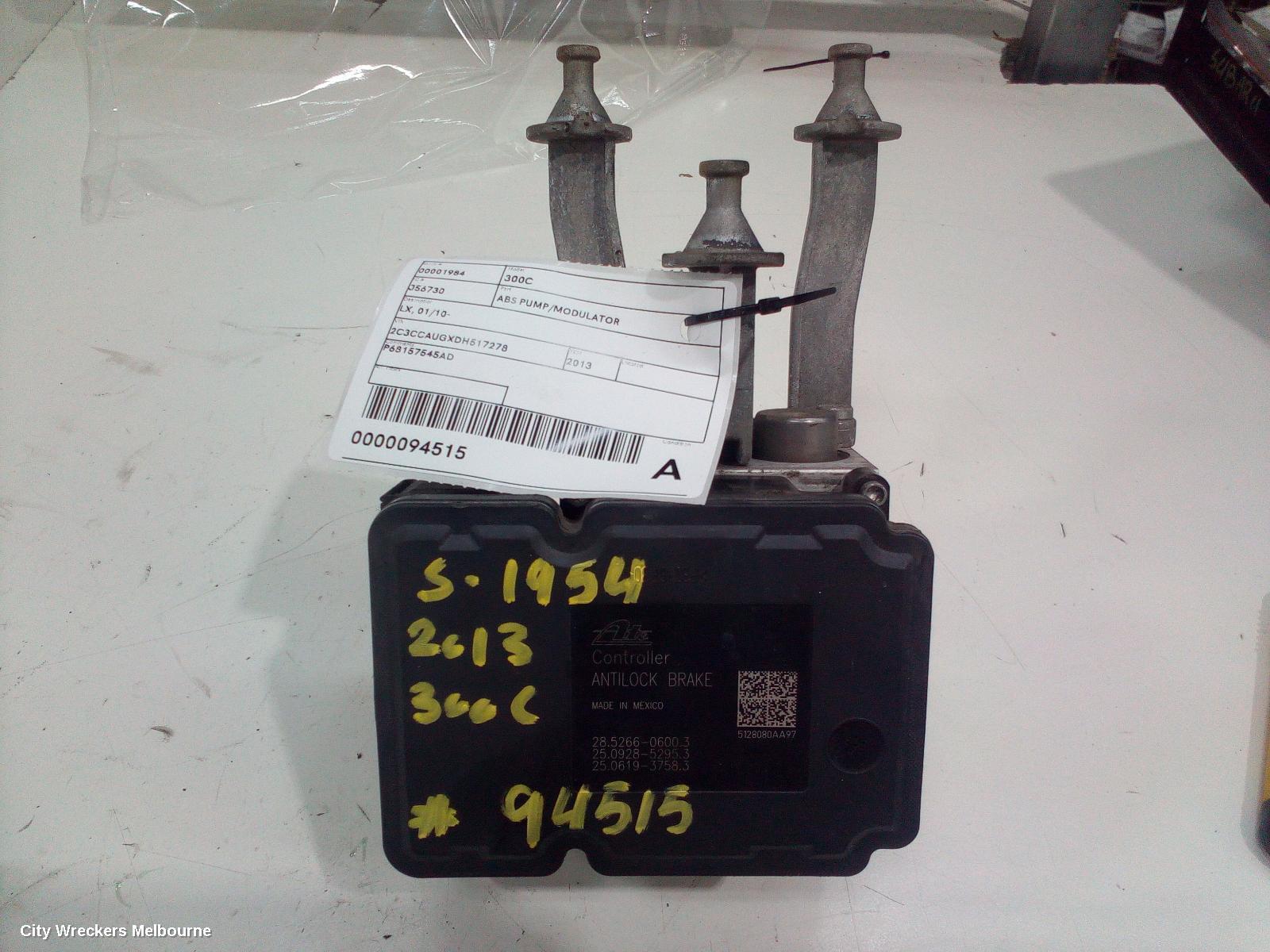 CHRYSLER 300C 2013 Abs Pump/Modulator