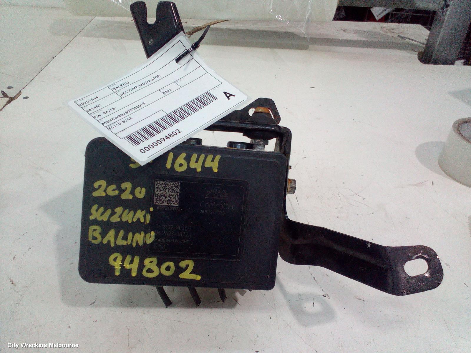 SUZUKI BALENO 2020 Abs Pump/Modulator