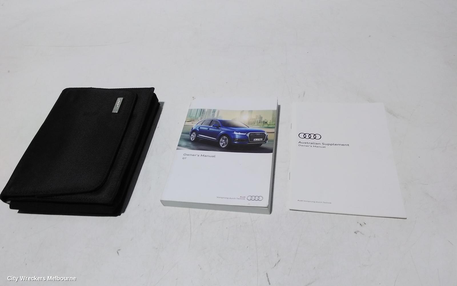 AUDI Q7 2017 Owners Handbook
