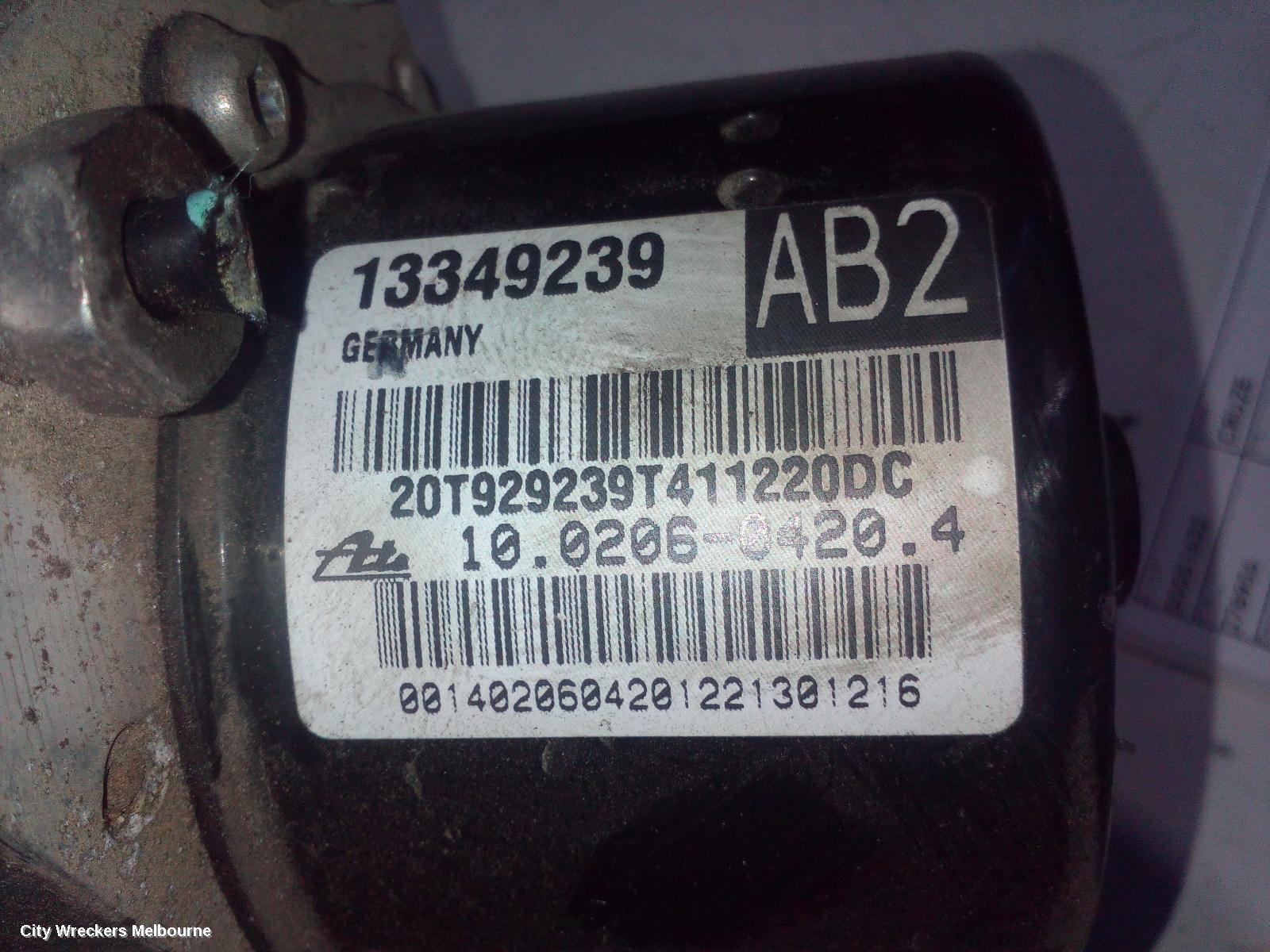 HOLDEN CRUZE 2011 Abs Pump/Modulator