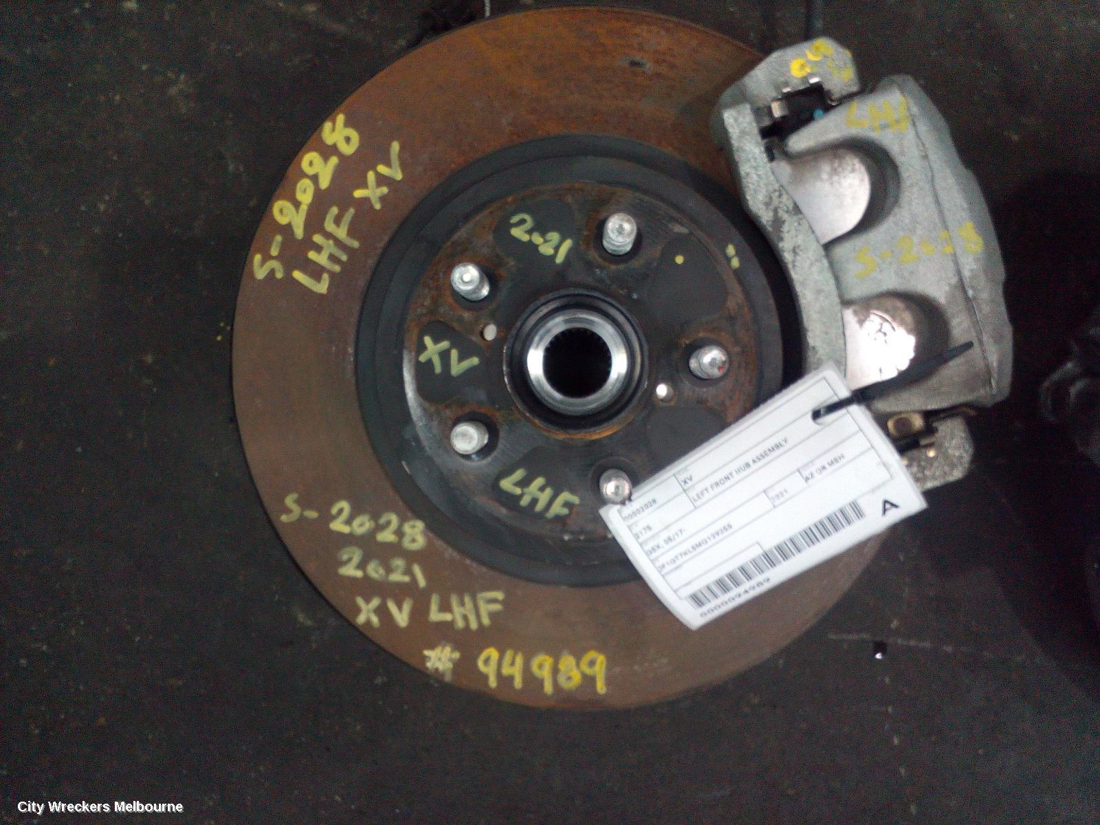 SUBARU XV 2021 Left Front Hub Assembly