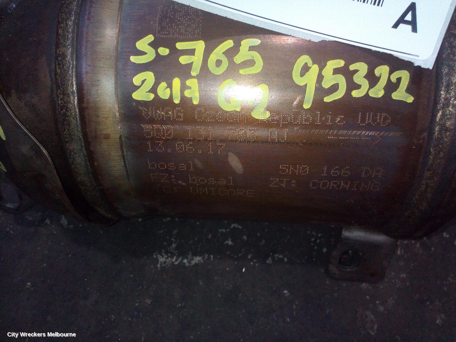 AUDI Q2 2017 Catalytic Converter