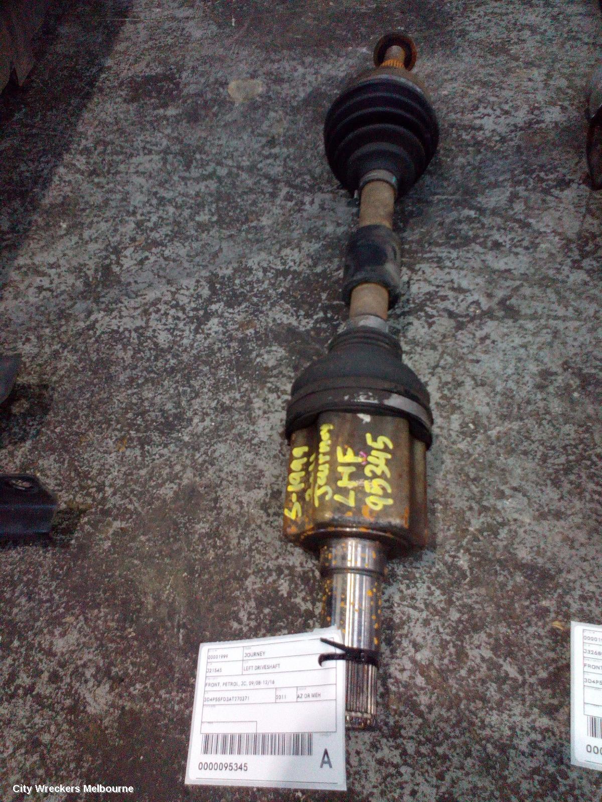 DODGE JOURNEY 2011 Left Driveshaft