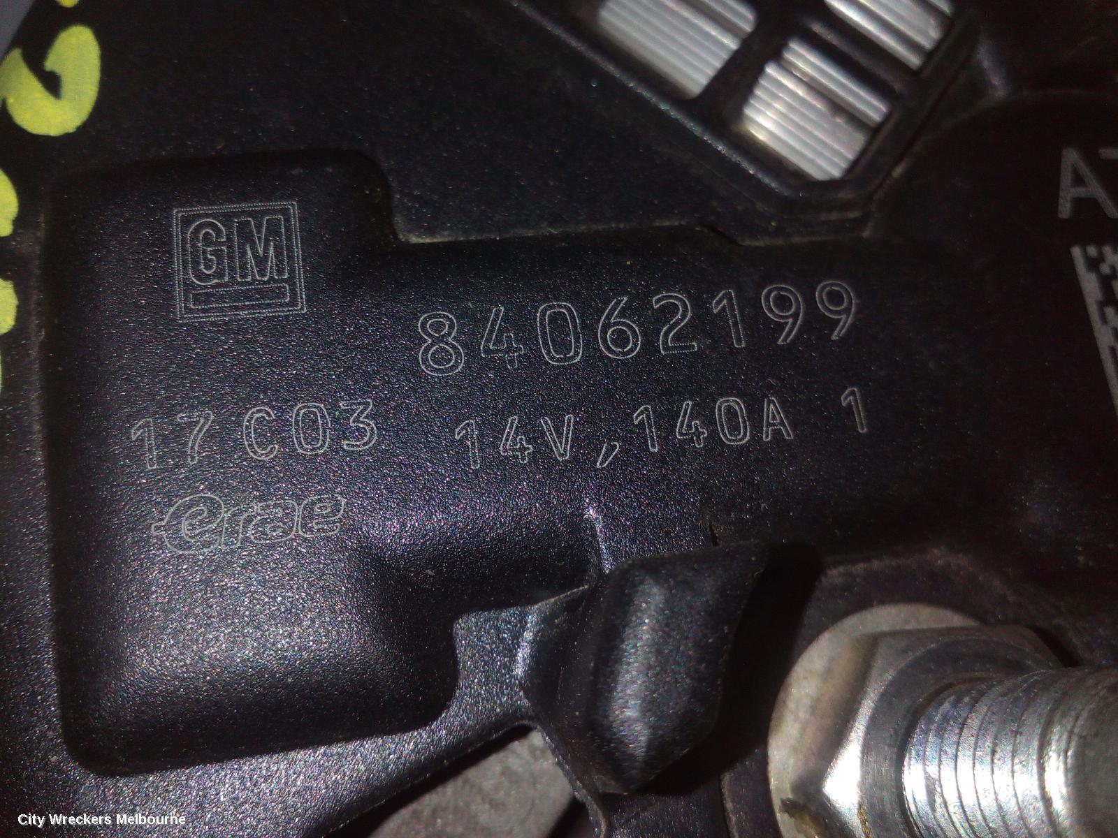 HOLDEN COLORADO 2014 Alternator