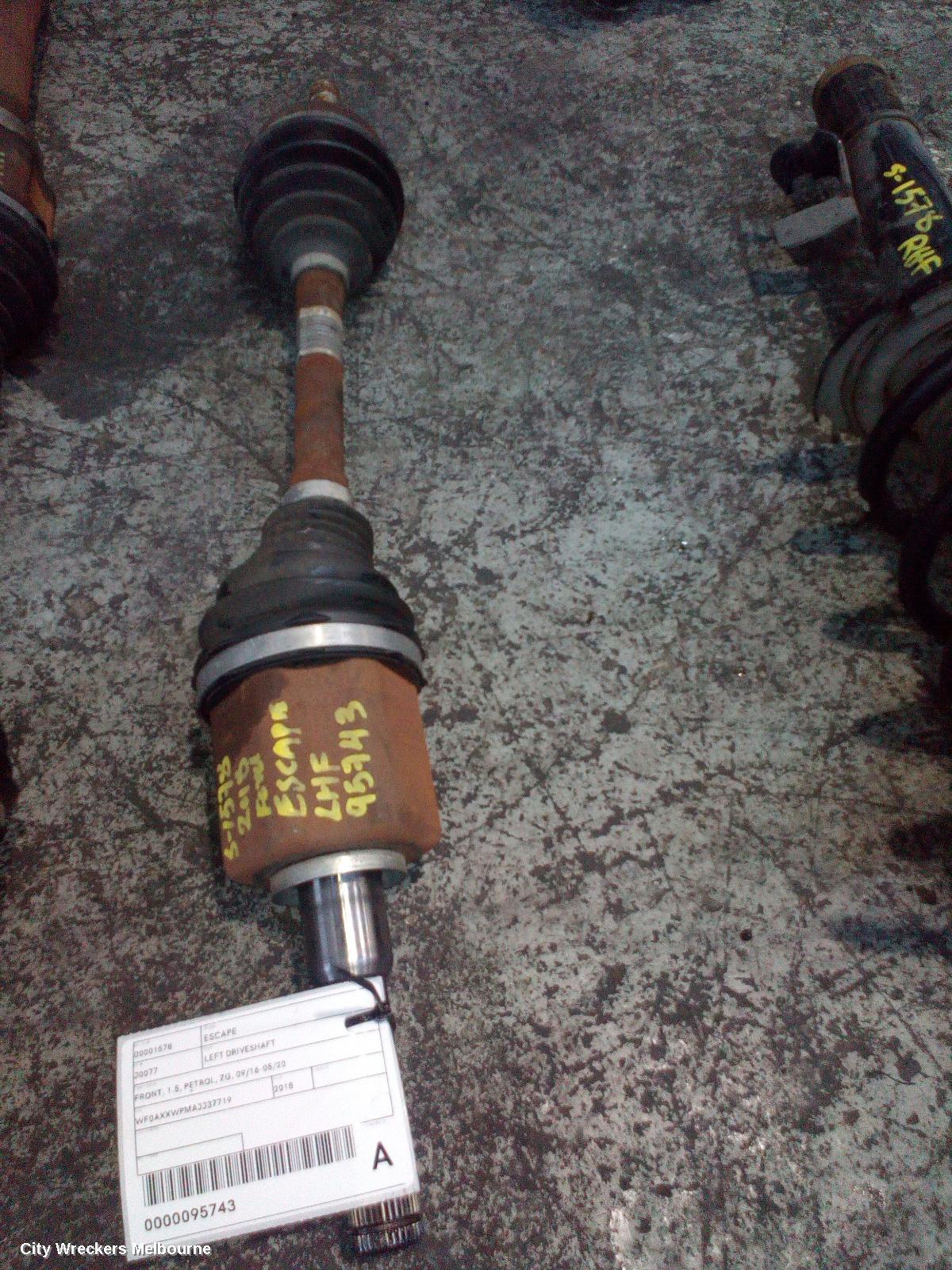 FORD ESCAPE 2018 Left Driveshaft