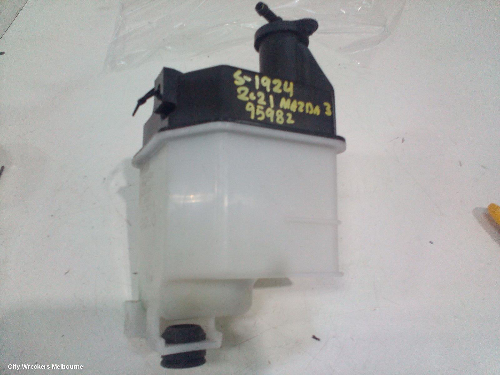 MAZDA 3 2021 Overflow Bottle