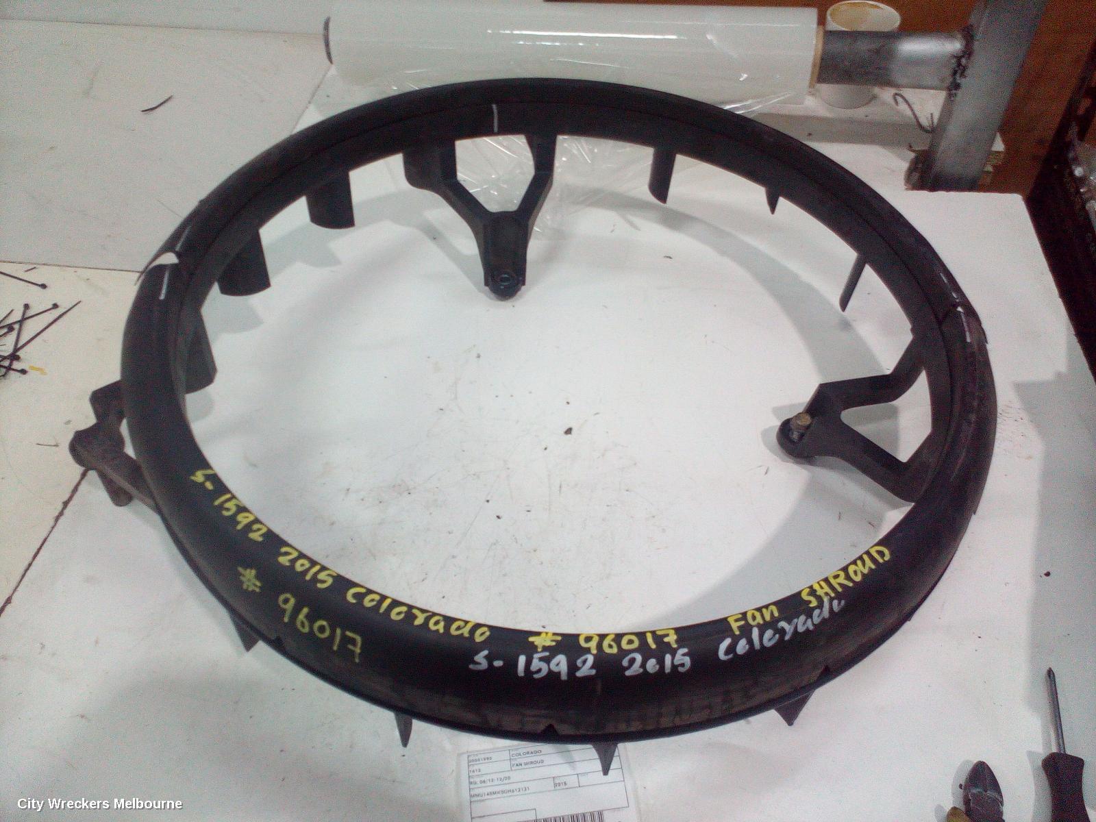 HOLDEN COLORADO 2015 Fan Shroud