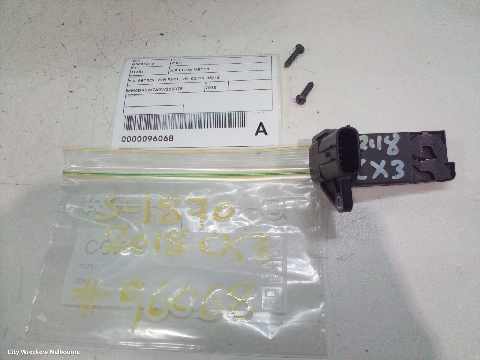 MAZDA CX3 2018 Air Flow Meter