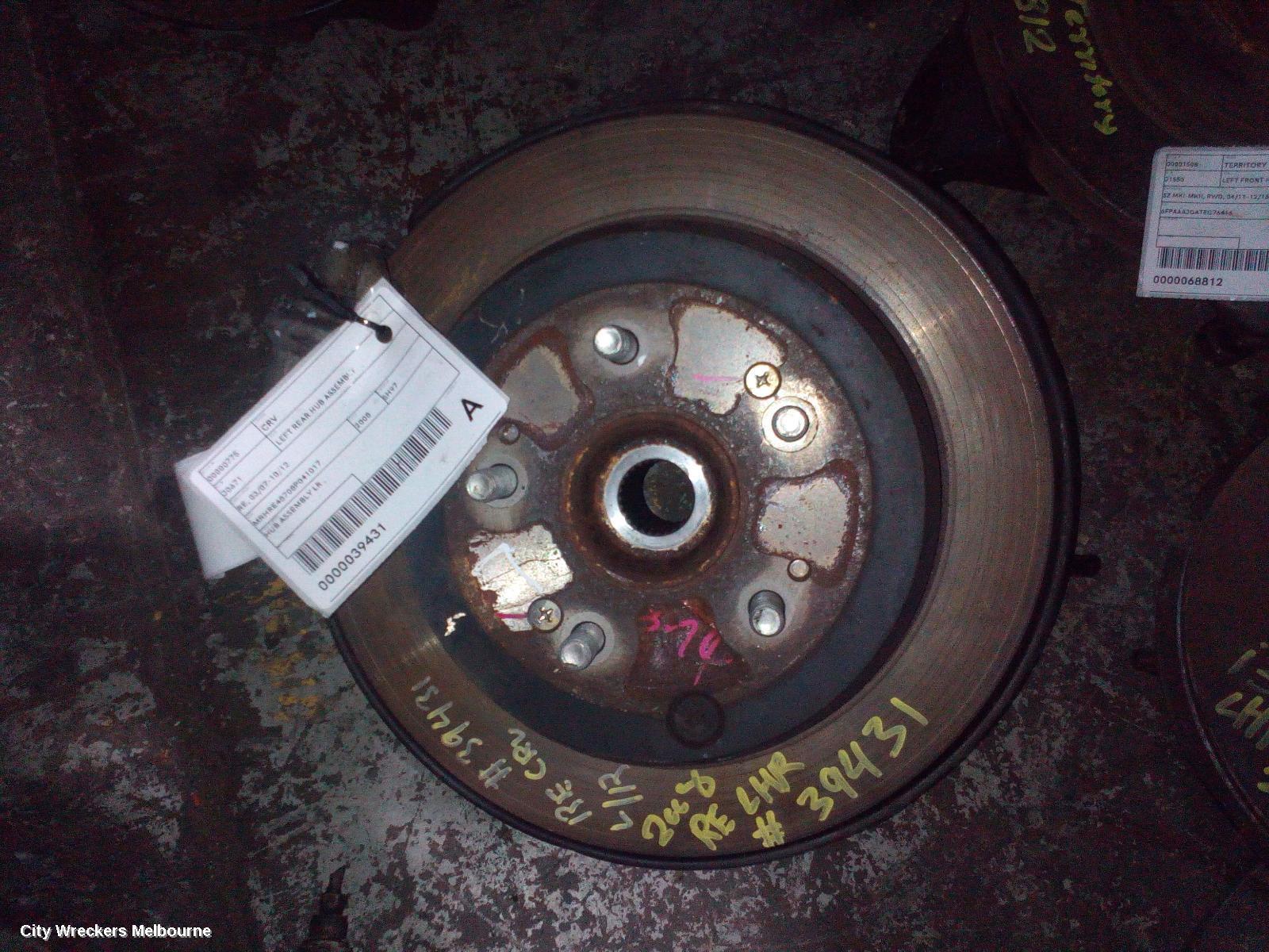 HONDA CRV 2008 Left Rear Hub Assembly