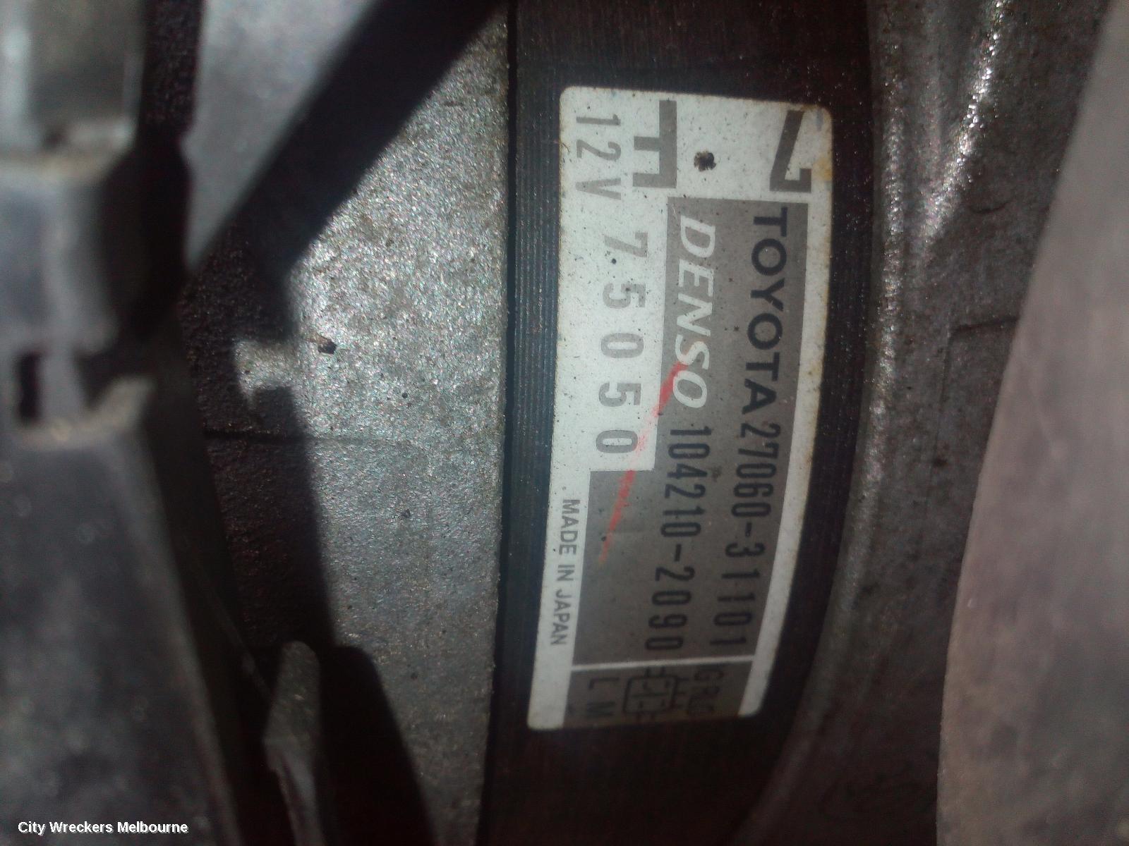 LEXUS RX SERIES 2009 Alternator