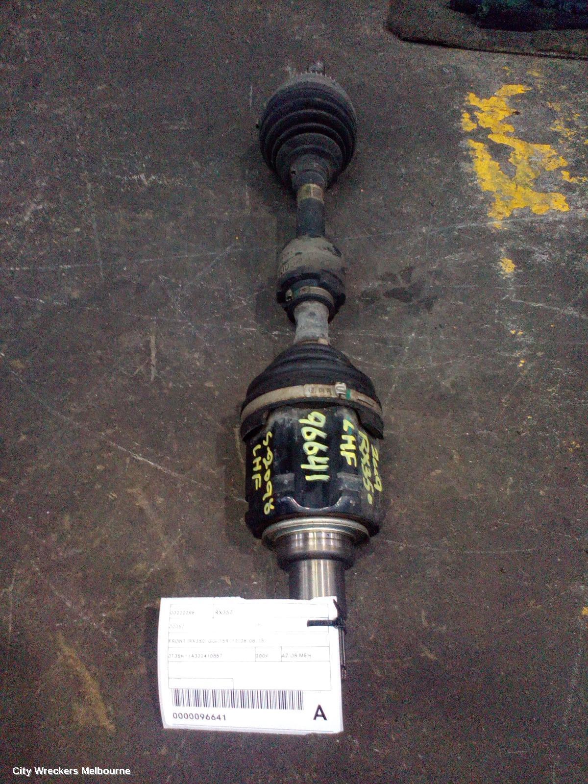 LEXUS RX SERIES 2009 Left Driveshaft