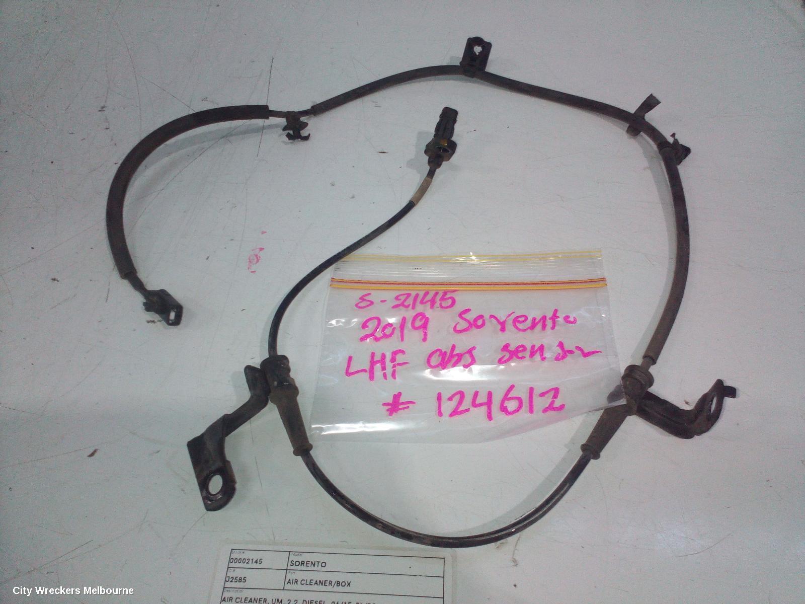 KIA SORENTO 2019 Air Cleaner/Box