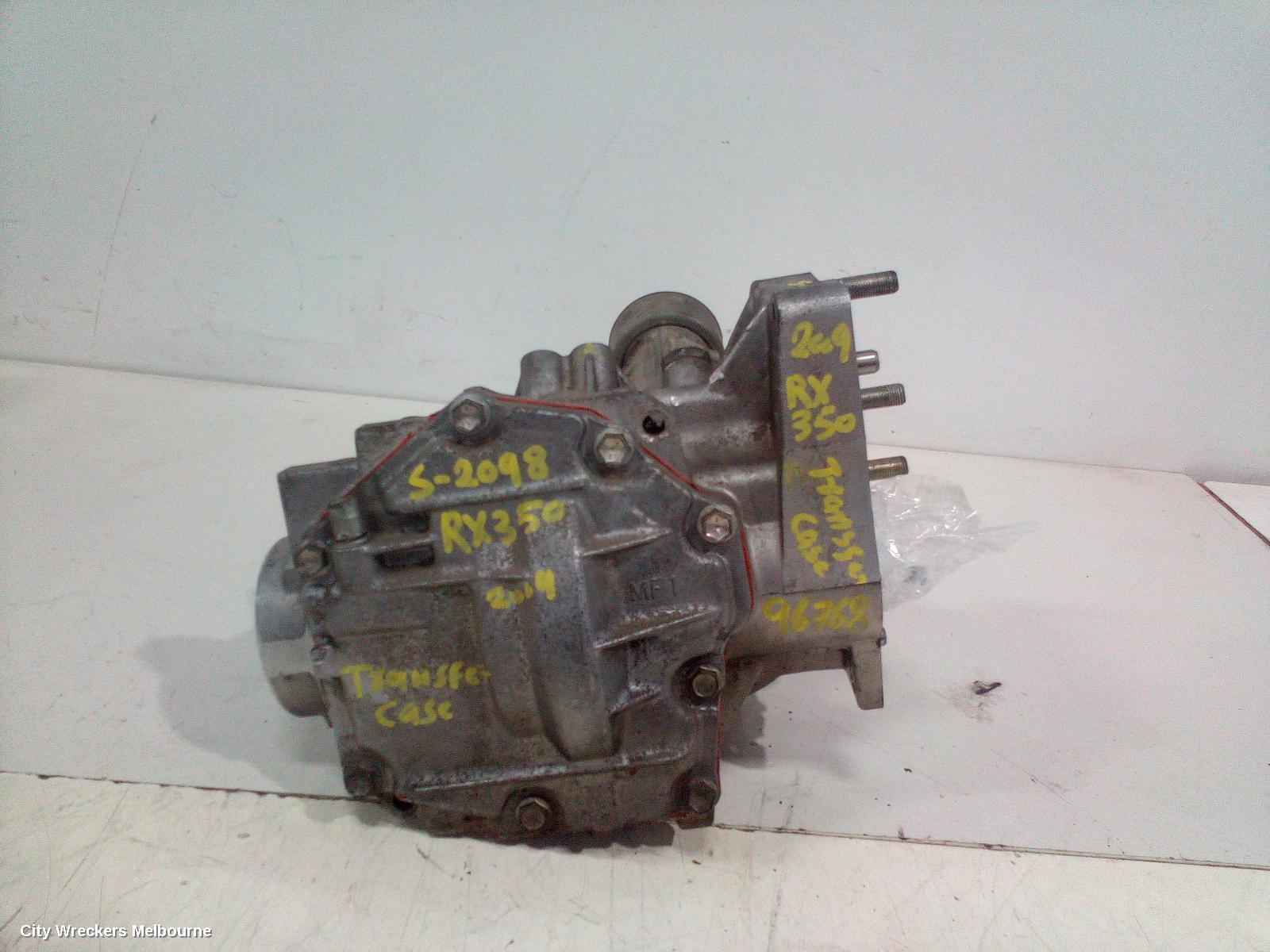 LEXUS RX SERIES 2009 Transfer Case