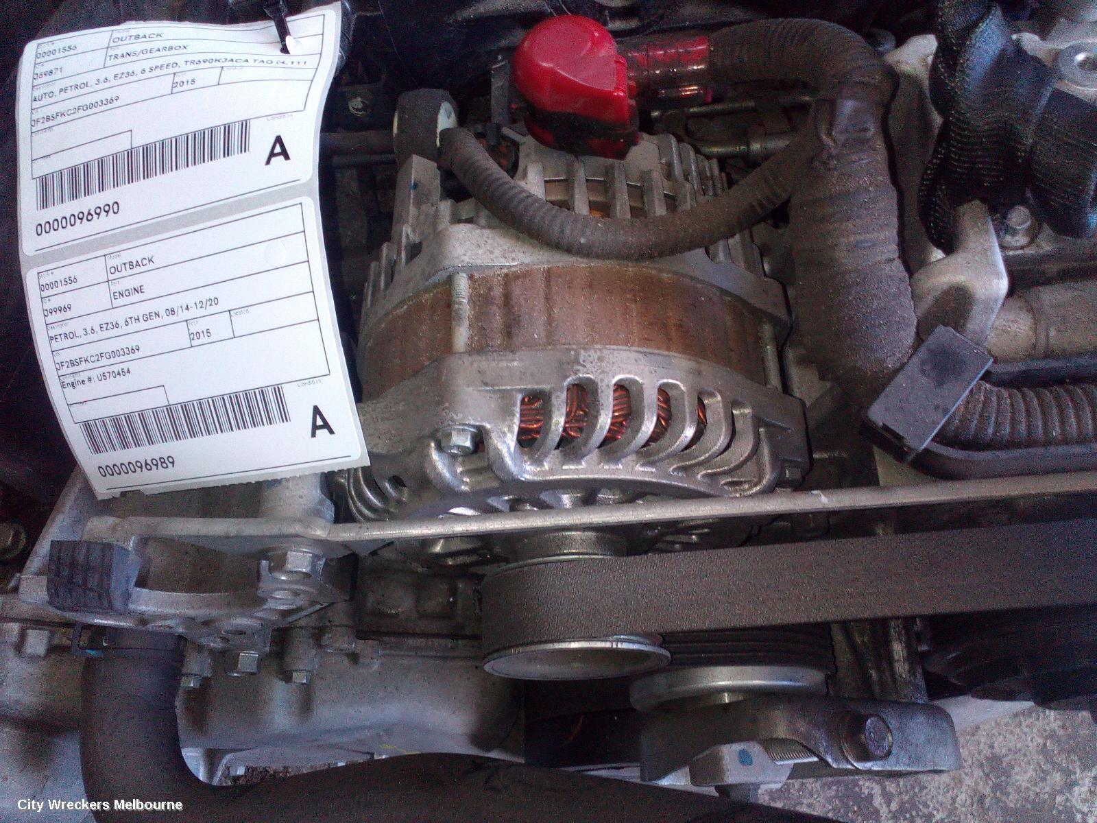 SUBARU OUTBACK 2015 Alternator