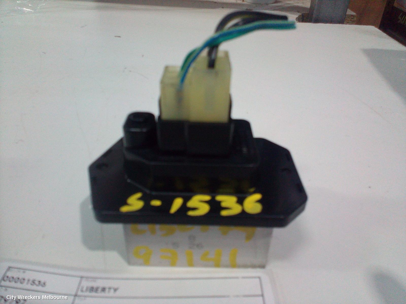 SUBARU LIBERTY 2015 Fan Speed Resistor