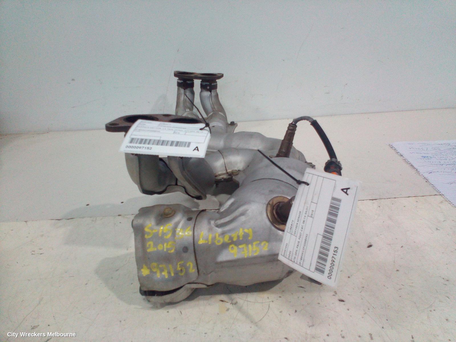SUBARU LIBERTY 2015 Catalytic Converter