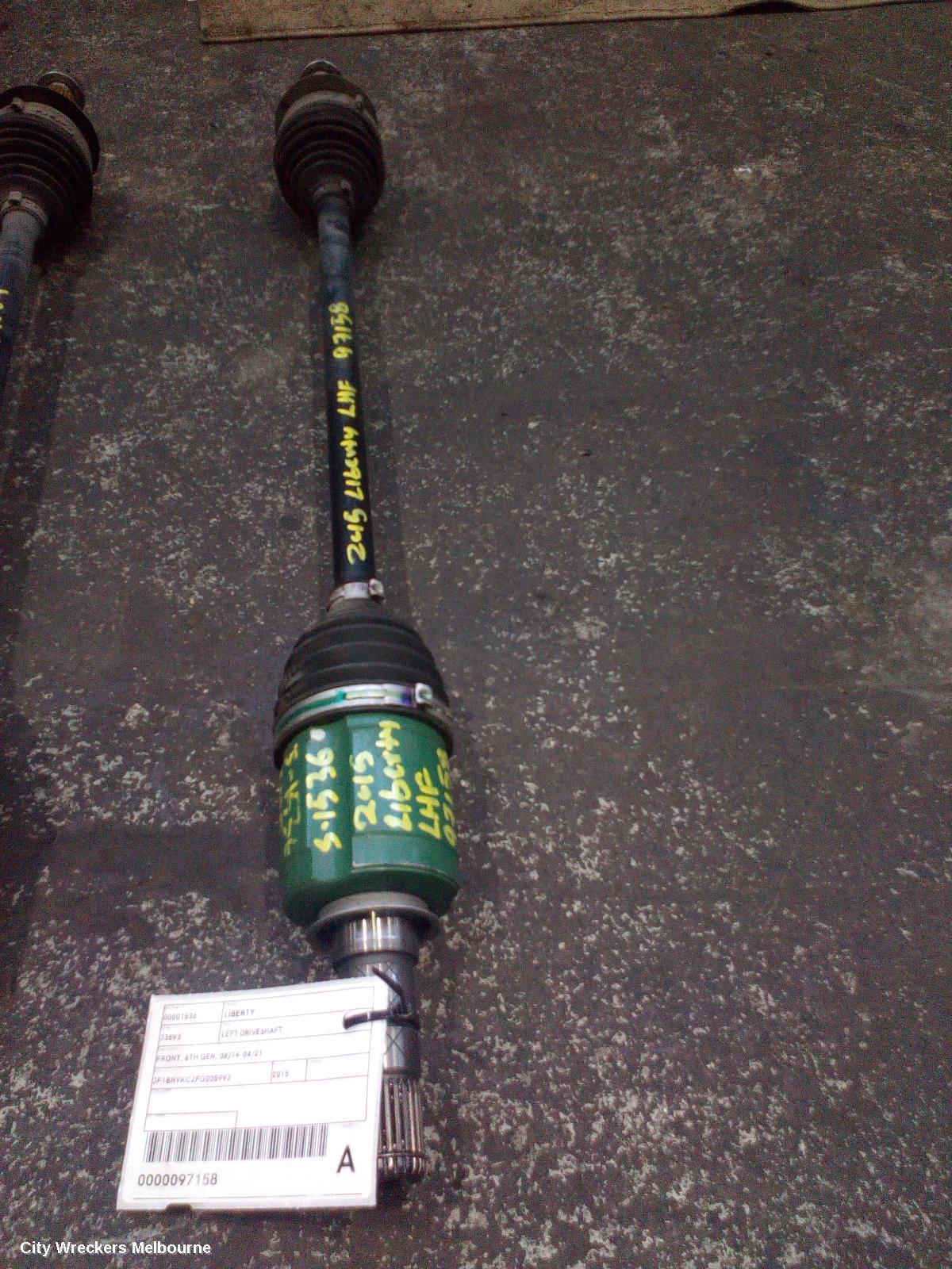 SUBARU LIBERTY 2015 Left Driveshaft