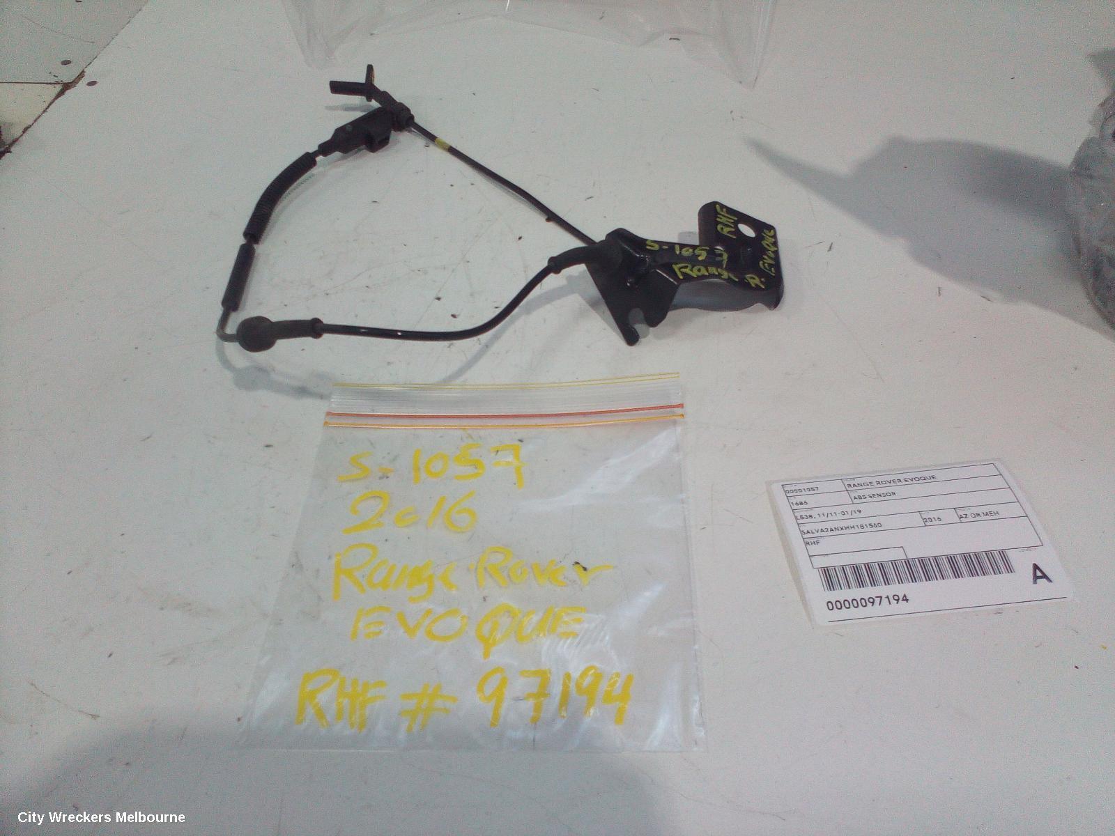 LAND ROVER RANGEROVER EVOQUE 2016 Abs Sensor