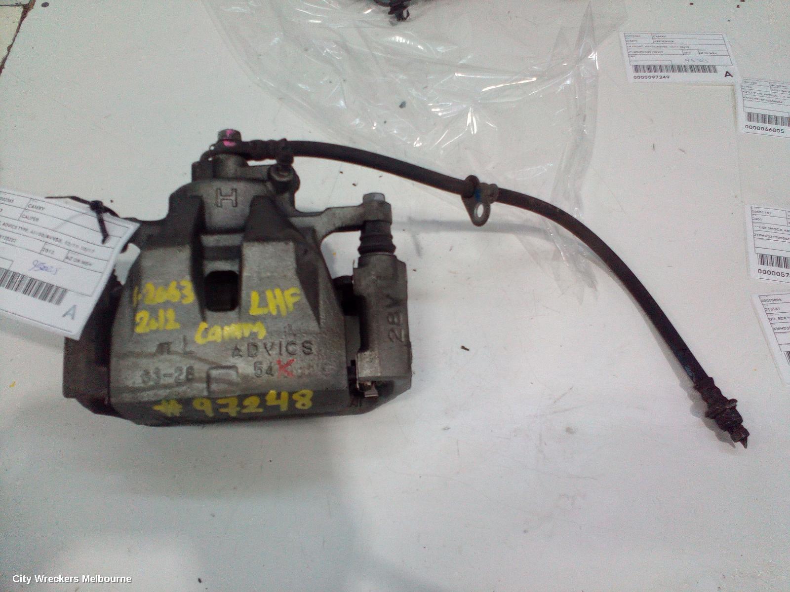 TOYOTA CAMRY 2012 Caliper