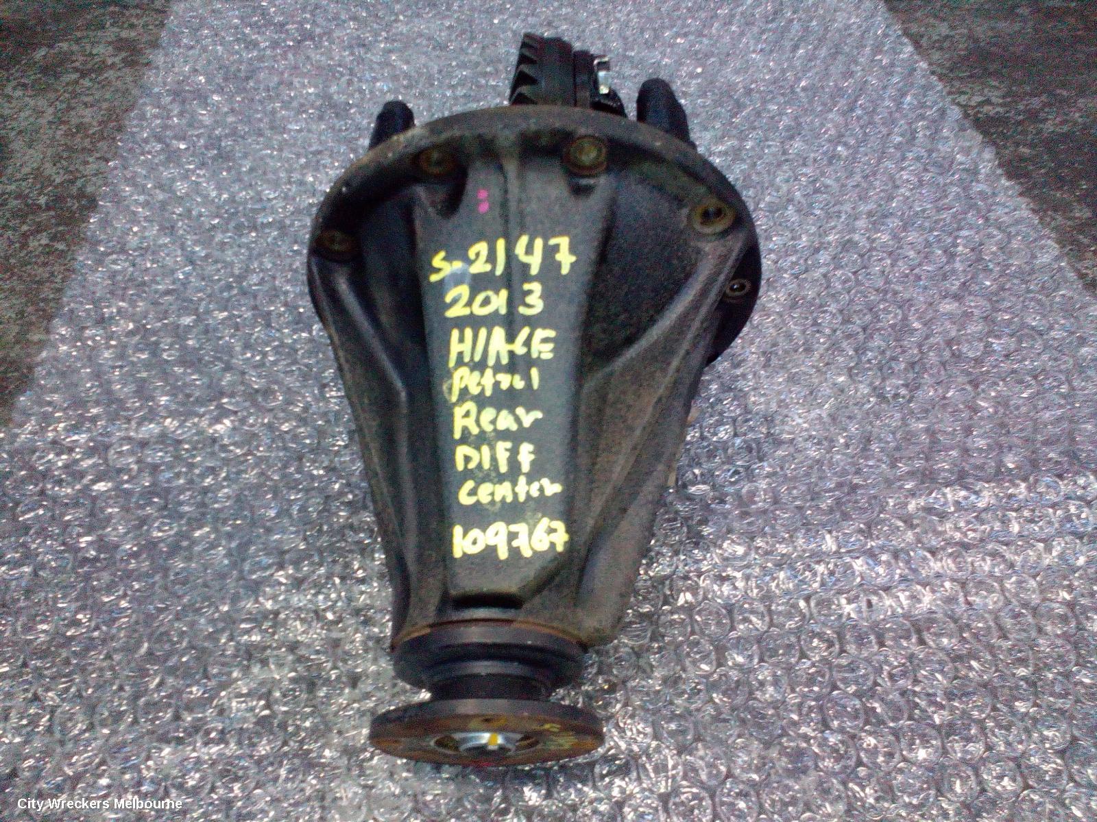 TOYOTA HIACE 2013 Differential Centre