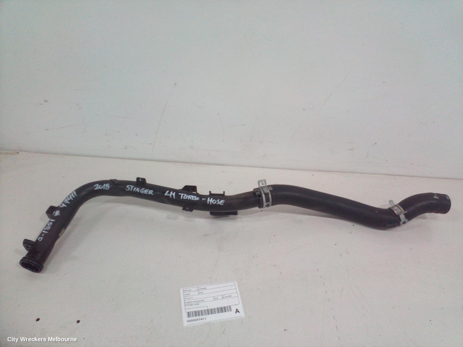 KIA STINGER, CK, 06/17-04/23, LH TURBO HOSE: 97411