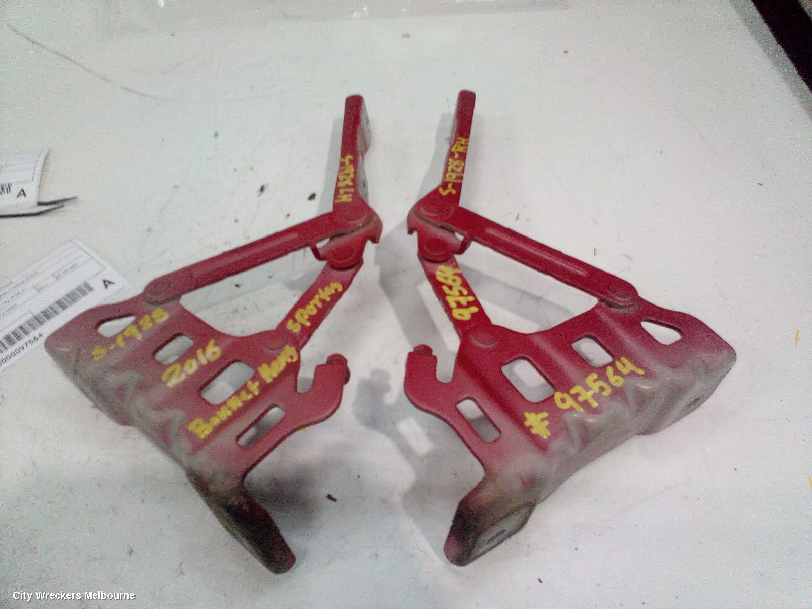 KIA SPORTAGE 2016 Bonnet Hinge/Strut