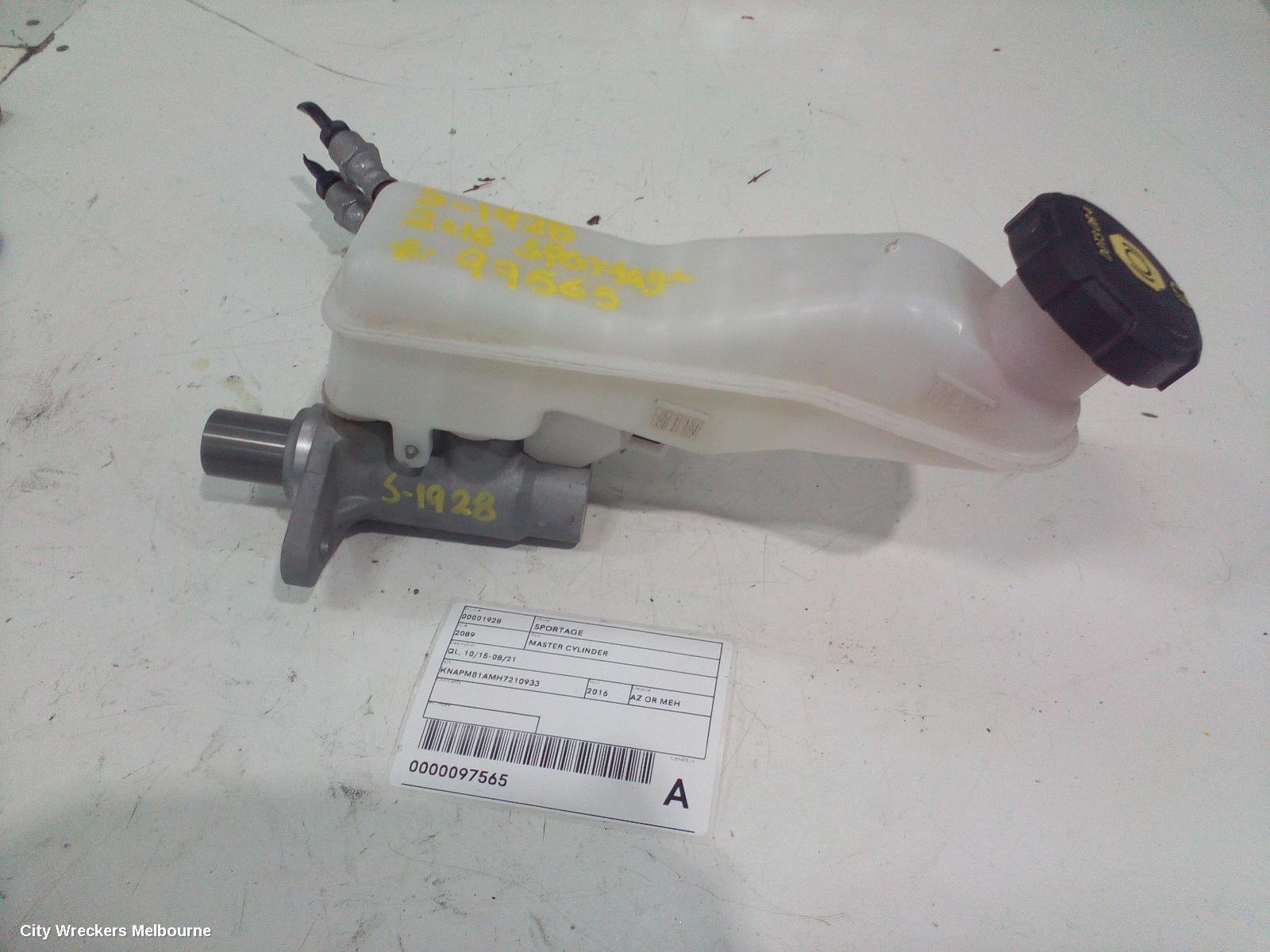 KIA SPORTAGE 2016 Master Cylinder