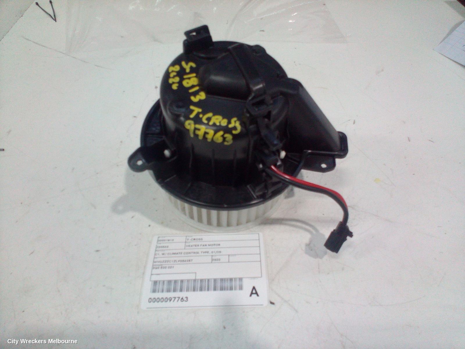 VOLKSWAGEN T-CROSS 2020 Heater Fan Motor