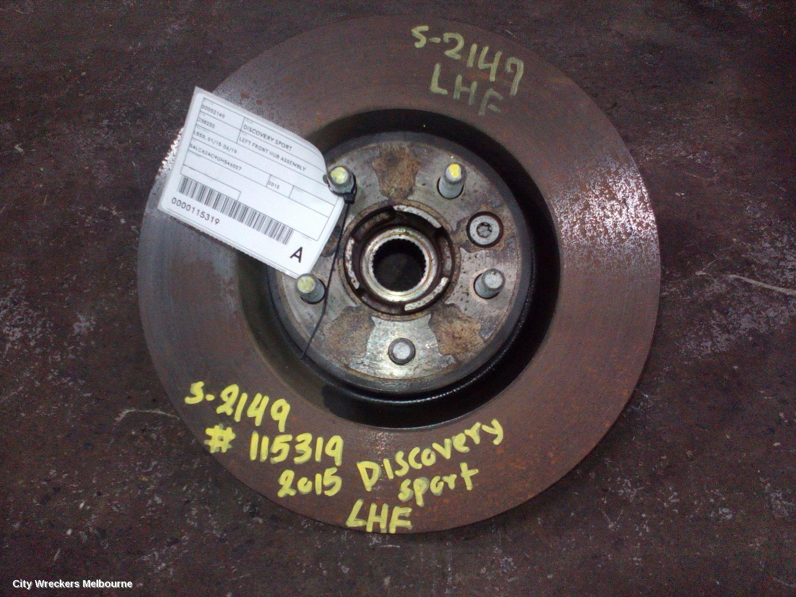 LAND ROVER DISCOVERY SPORT 2015 Left Front Hub Assembly