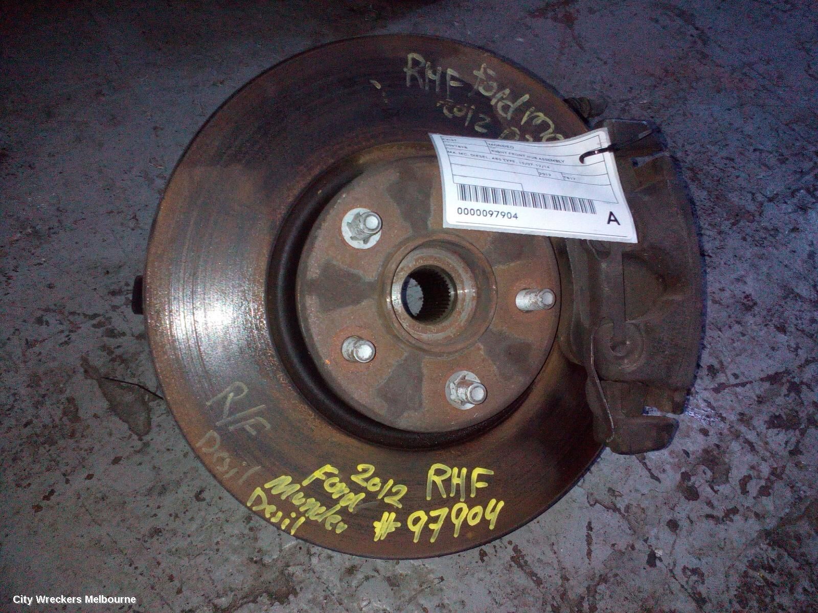 FORD MONDEO 2012 Right Front Hub Assembly