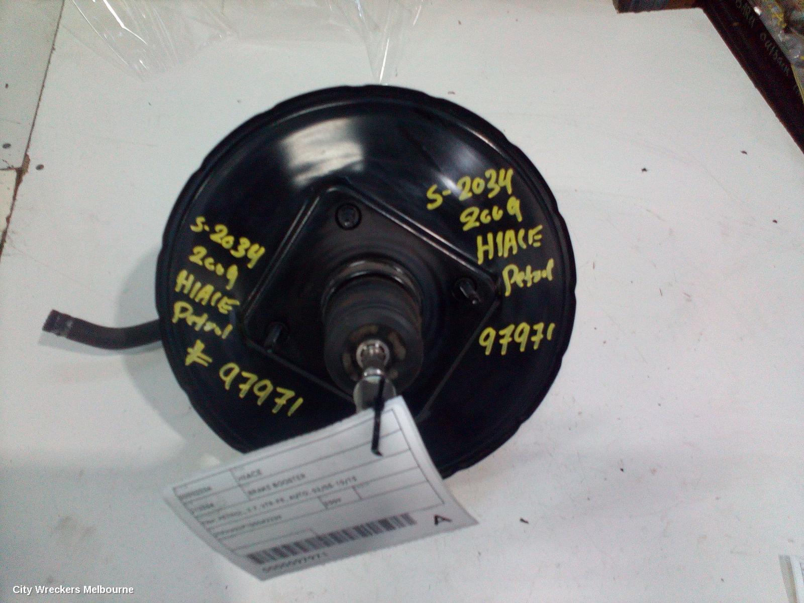 TOYOTA HIACE 2009 Brake Booster