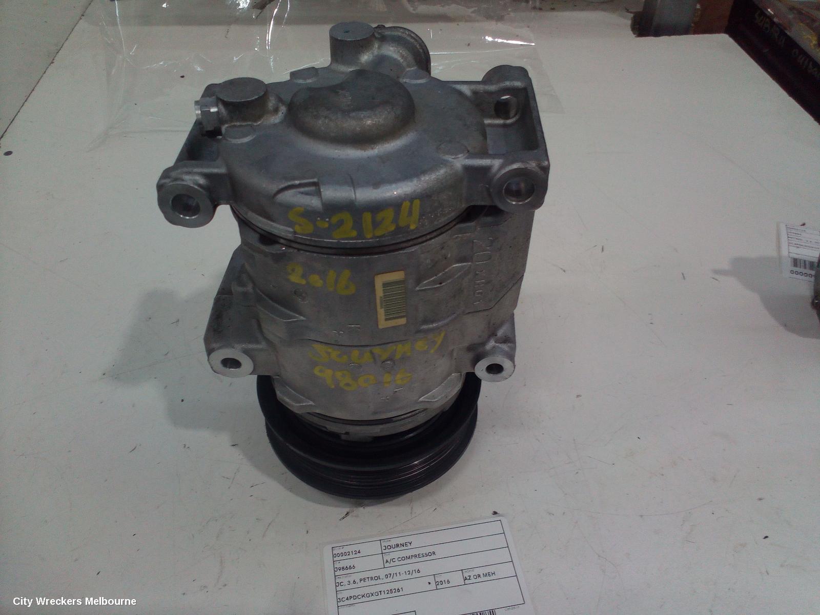 DODGE JOURNEY 2016 A/C Compressor