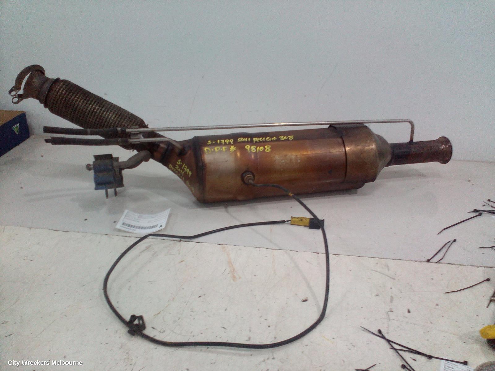 PEUGEOT 308 2011 Particulate Filter/Dpf