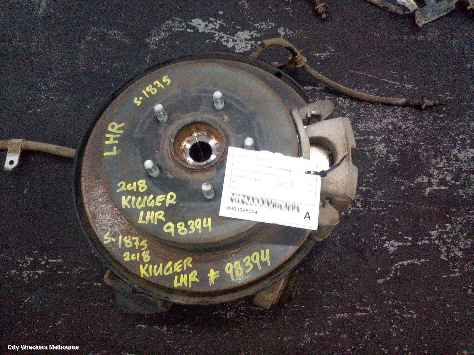 TOYOTA KLUGER 2018 Left Rear Hub Assembly