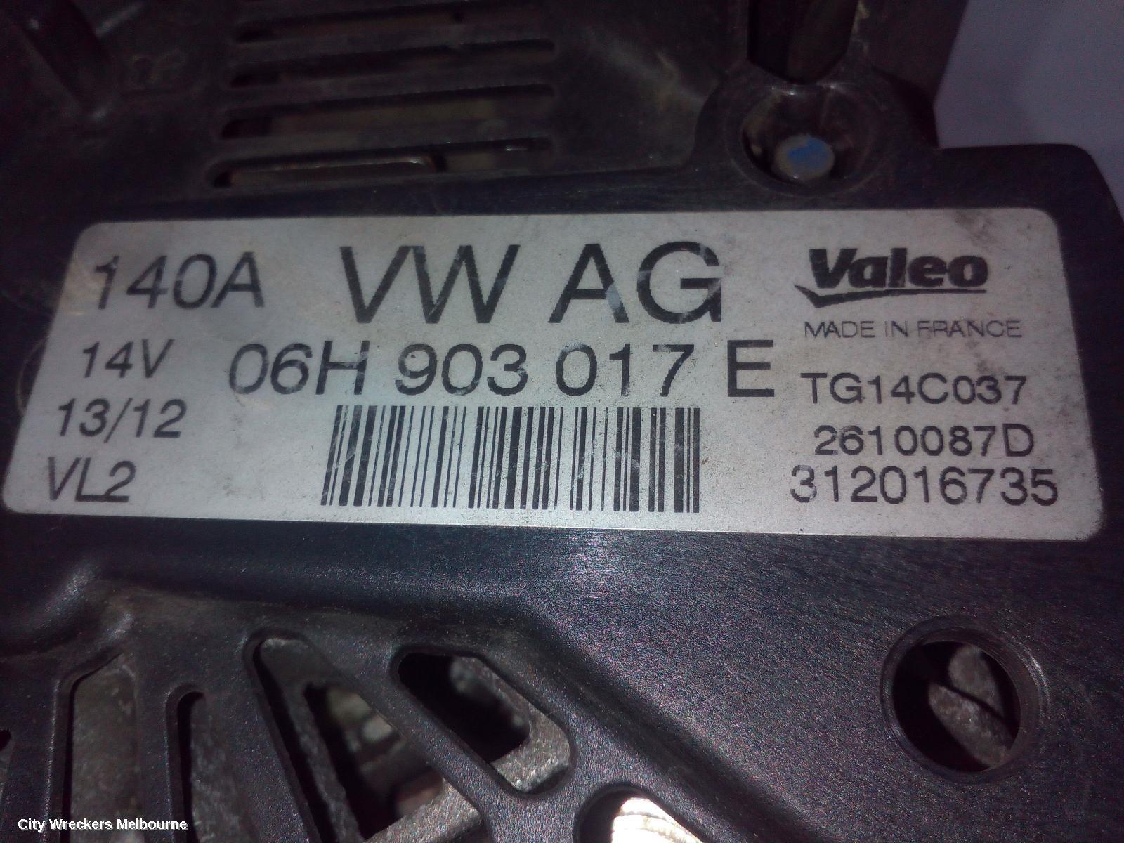 AUDI A3 2012 Alternator