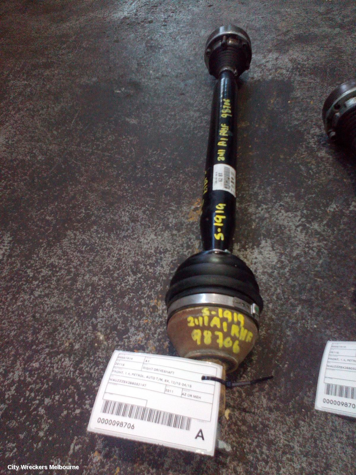 AUDI A1 2011 Right Driveshaft
