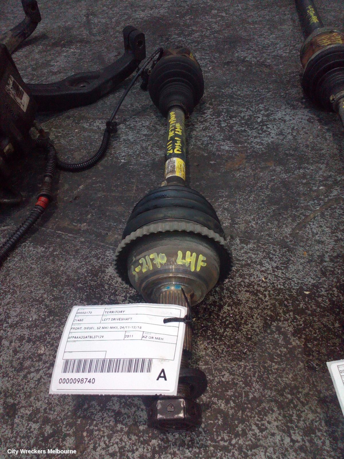FORD TERRITORY 2011 Left Driveshaft