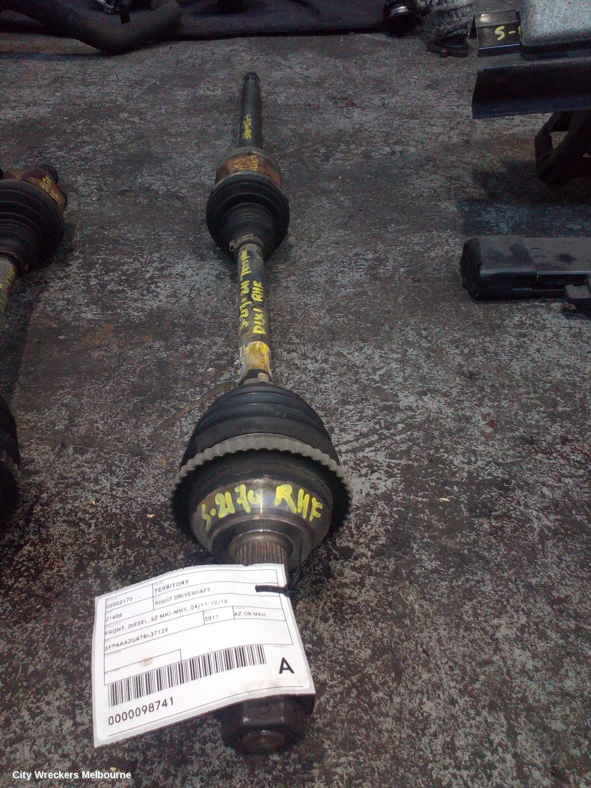 FORD TERRITORY 2011 Right Driveshaft