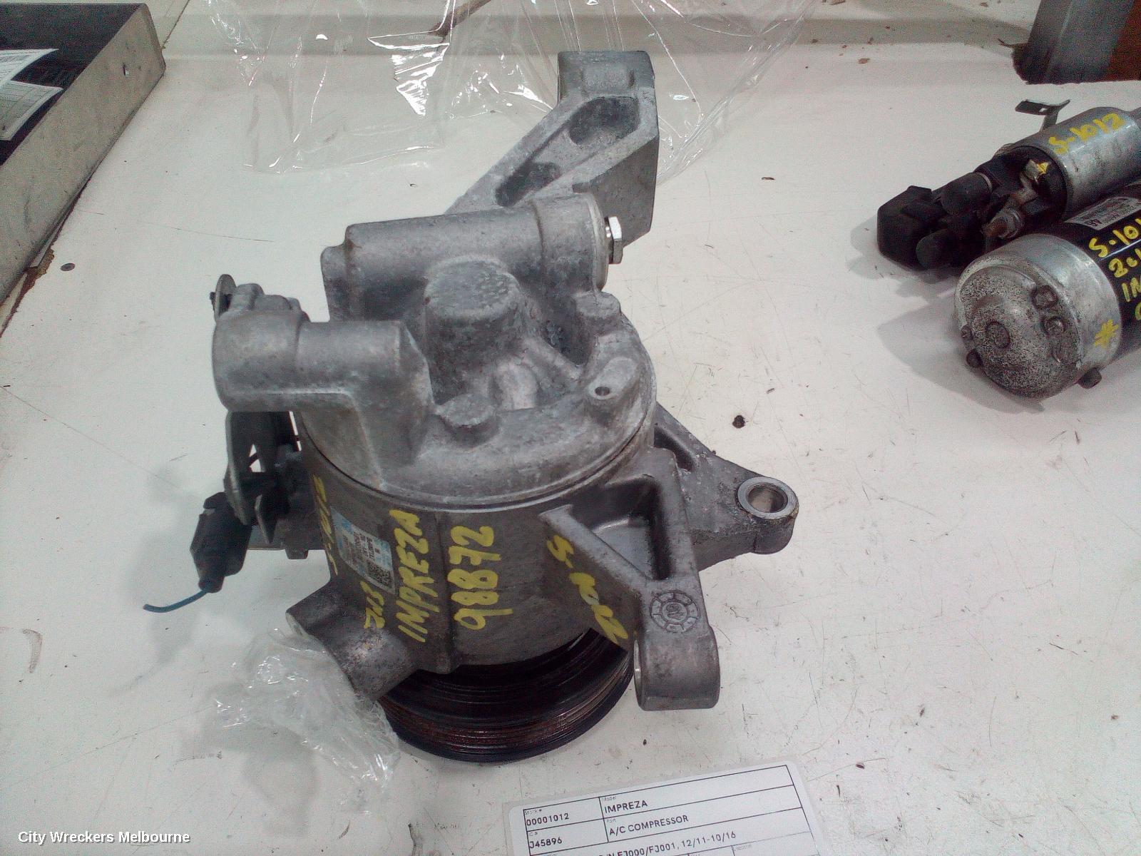 SUBARU IMPREZA 2013 A/C Compressor