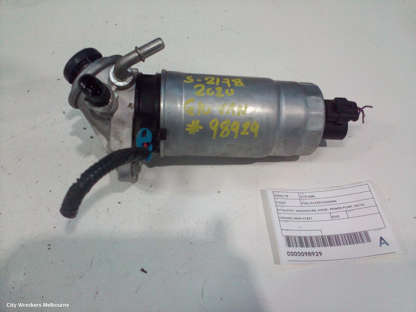 LDV G10 2020 Fuel Filter Housing