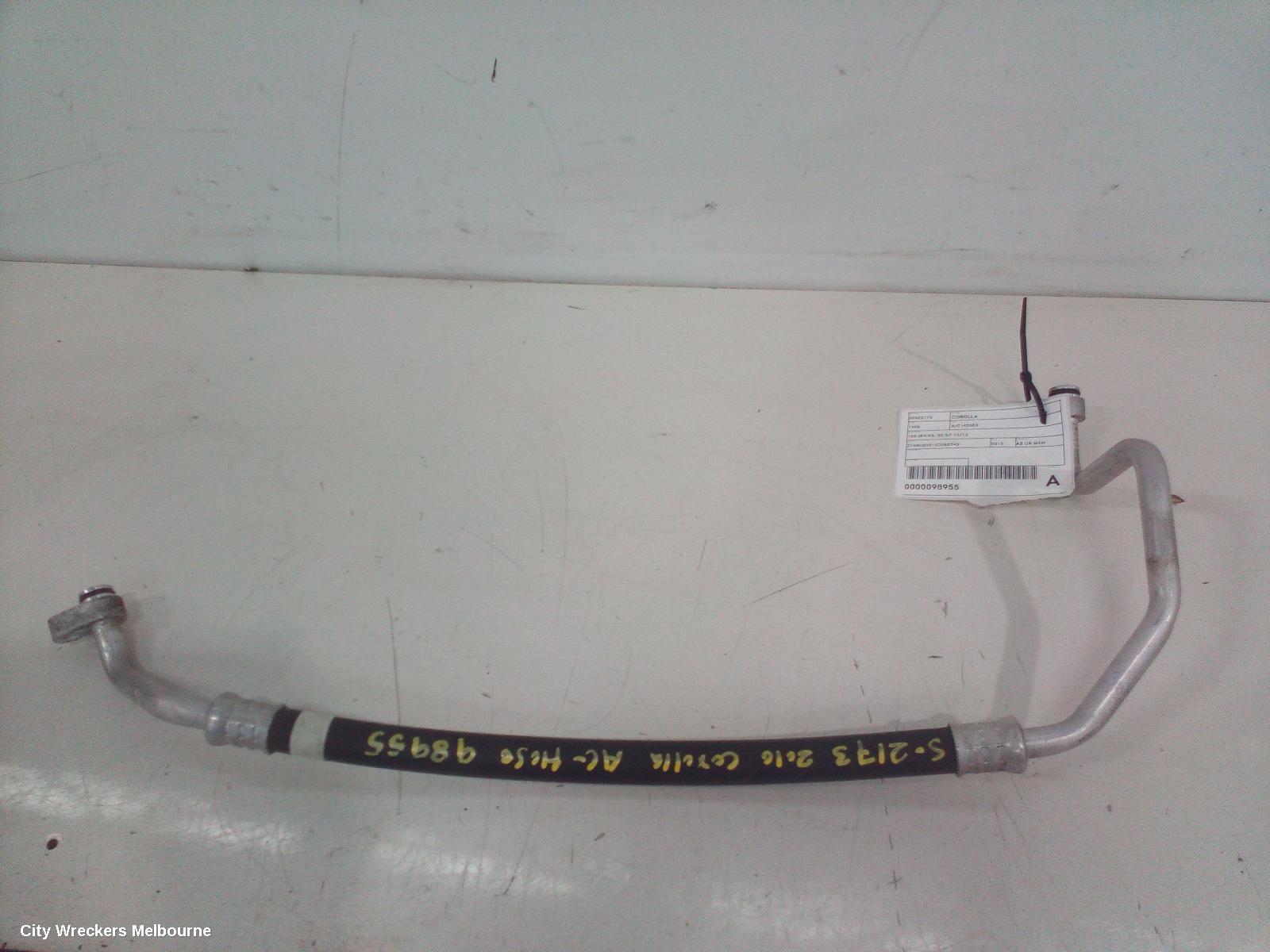 TOYOTA COROLLA 2010 A/C Hoses