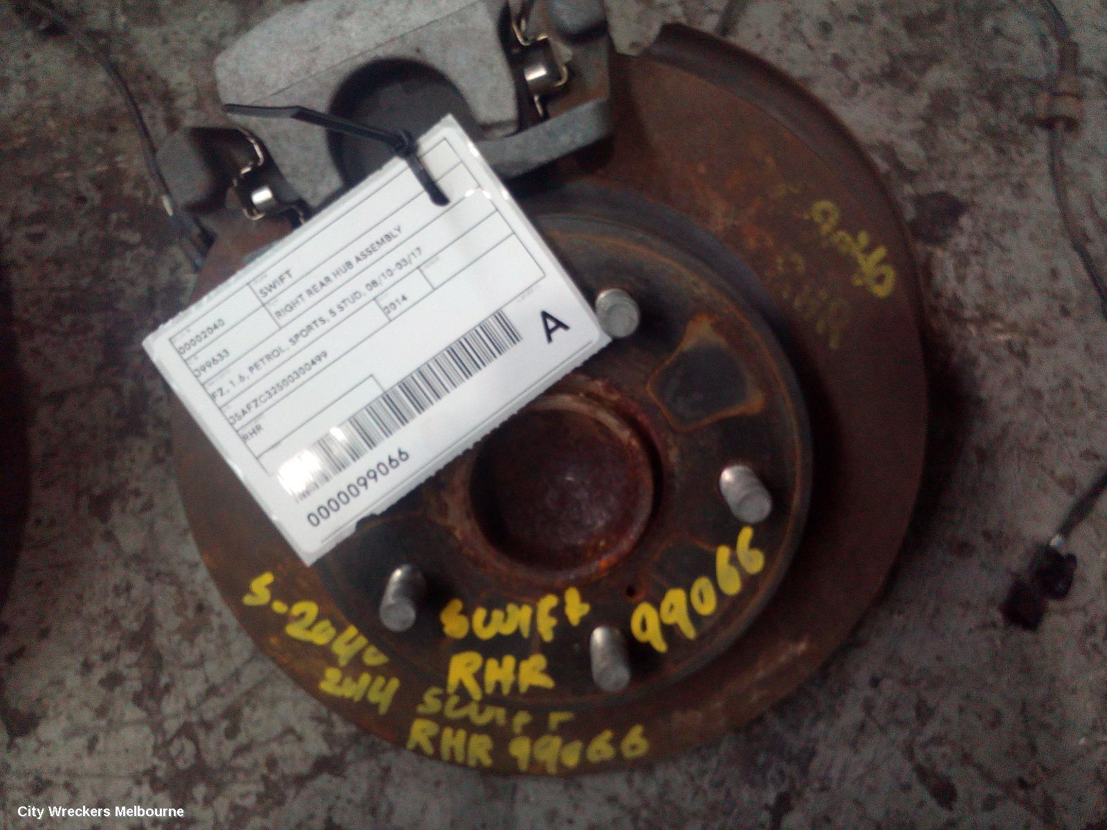 SUZUKI SWIFT 2014 Right Rear Hub Assembly