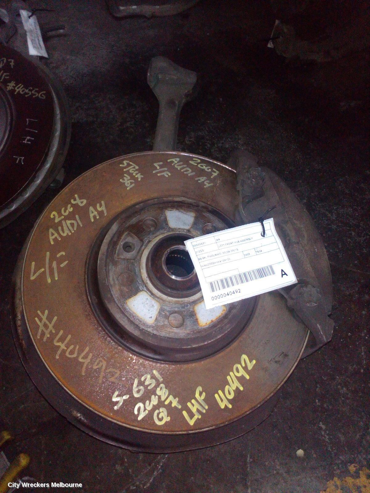 AUDI A4 2008 Left Front Hub Assembly